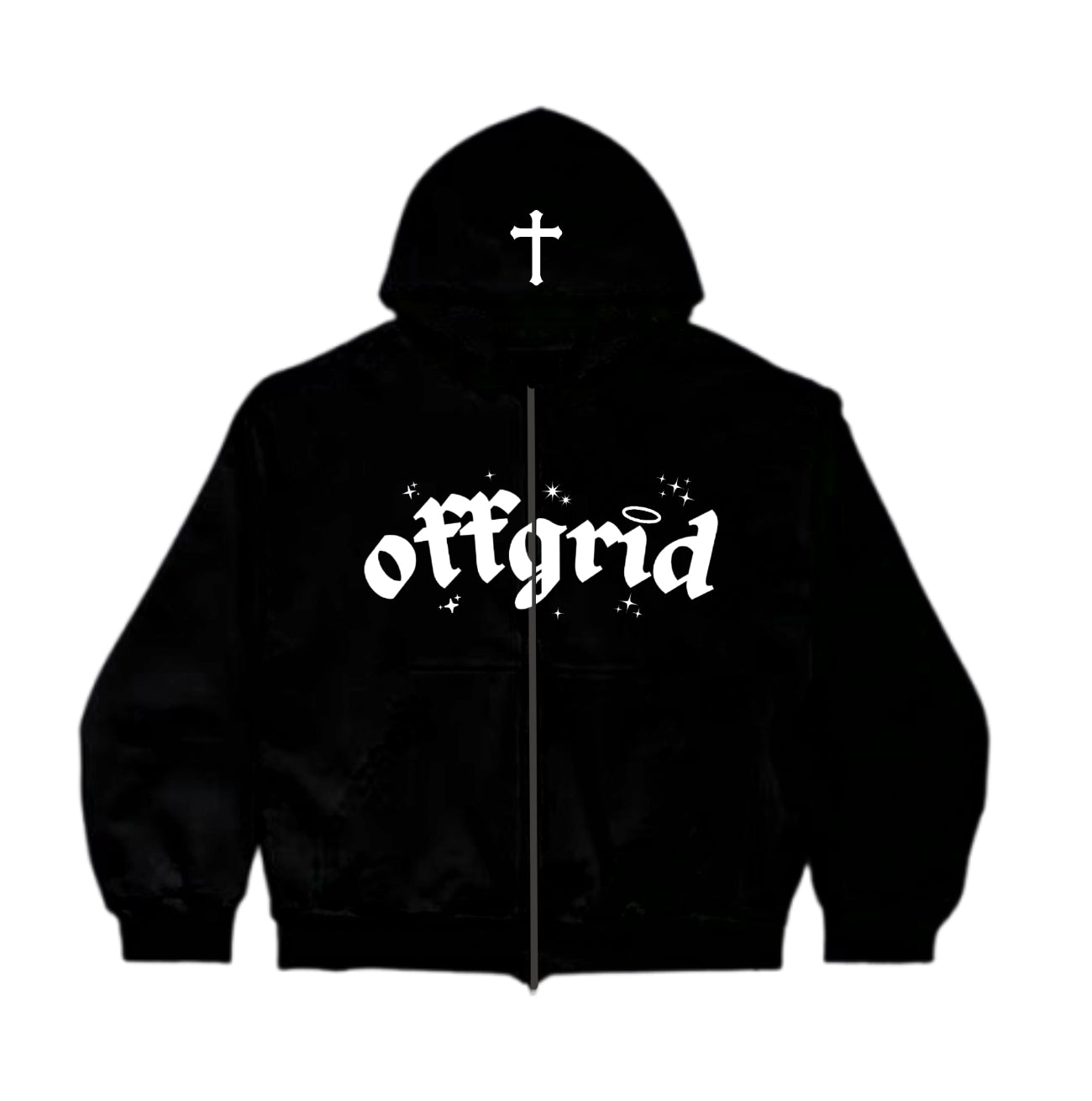Off Grid Black Faith Zip Up