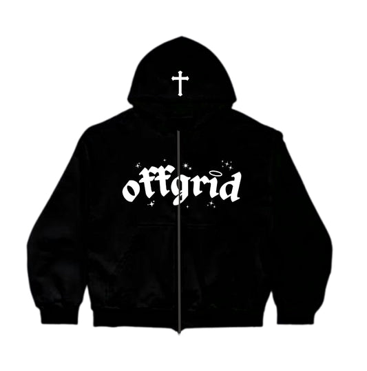 Off Grid Black Faith Zip Up