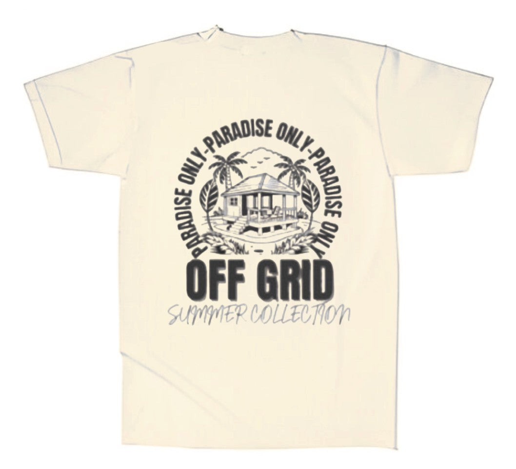 Off Grid Beige Summer Collection T-Shirt