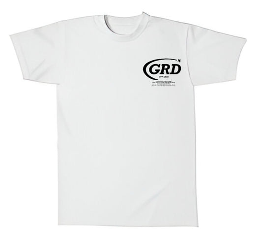 Off Grid White ''GRD'' T-shirt