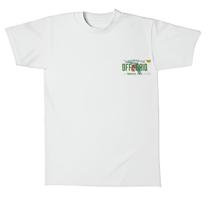 Off Grid White Florida T-Shirt