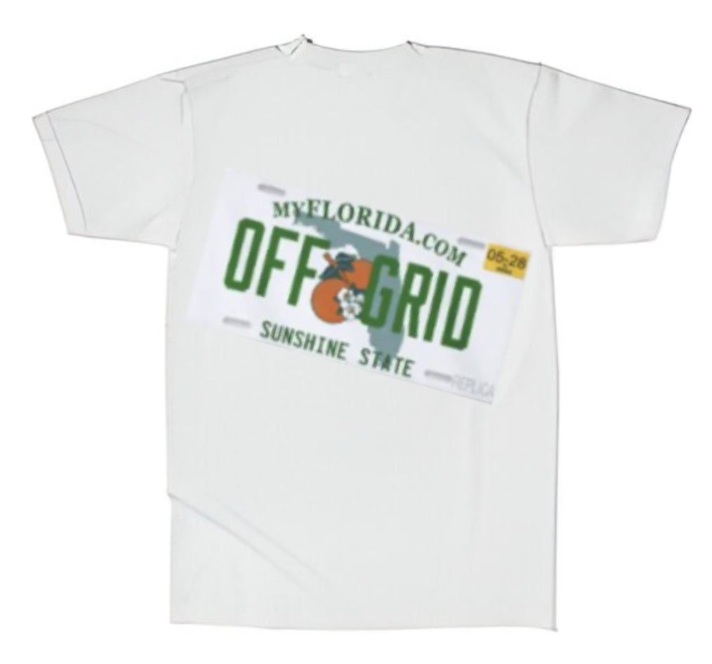 Off Grid White Florida T-Shirt