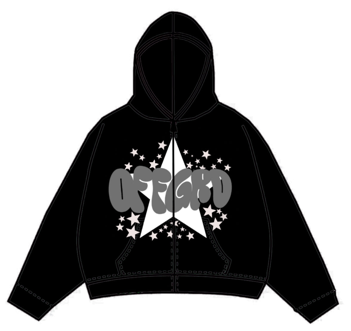 Off Grid Black Hoodie